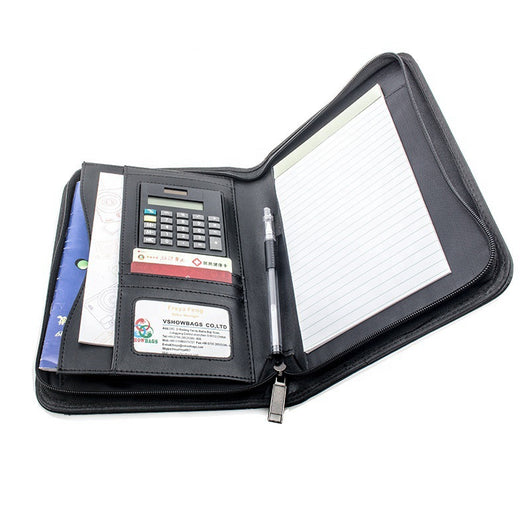 Carpeta A5 Multifuncional con Bolsa PU y Compartimento para Computadora - Image 5