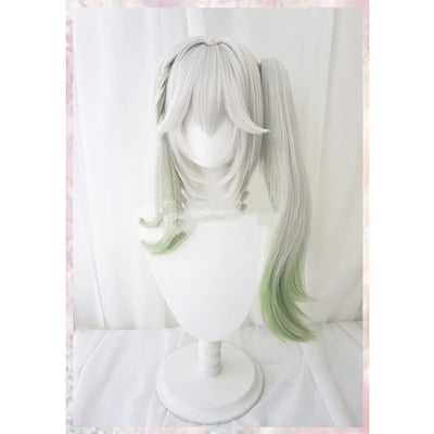 Peluca Cosplay Coleta Única con Degradado de Simulación de Cuero Cabelludo Grass God Nasida - Image 2