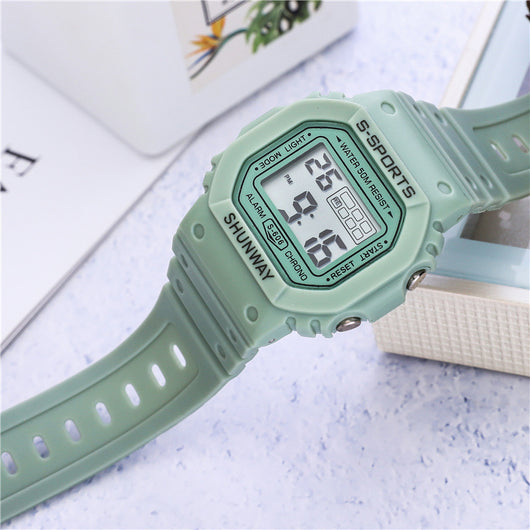 Reloj Electrónico Cuadrado Luminoso Resistente al Agua para Estudiantes - Image 20