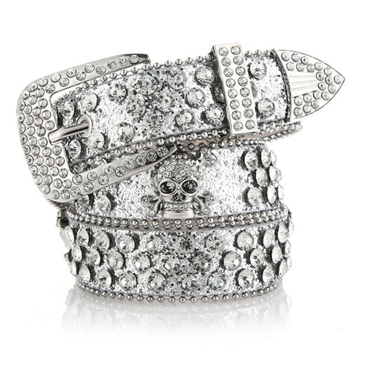 Cinturón Vaquero para Mujer con Calavera y Strass - Image 4