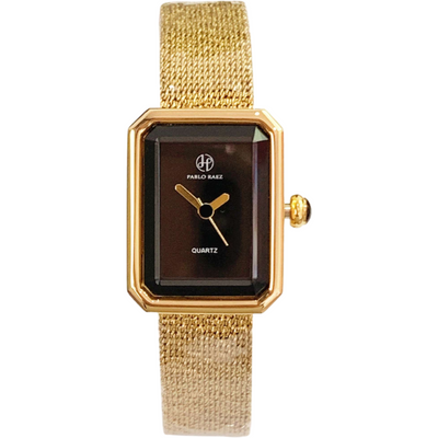 Reloj de Cuarzo con Malla Delicada y Esfera Cuadrada Resistente al Agua - Image 11