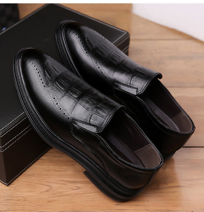 Zapatos de Cuero Puntiagudos Estilo Británico para Hombre - Image 22