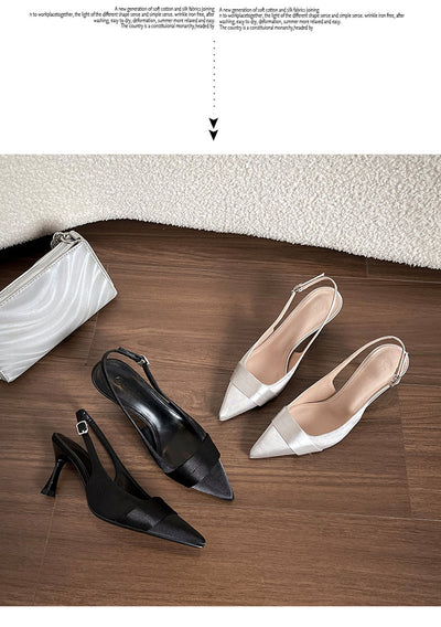 Sandalias de Tacón Stiletto Punta Cerrada para Mujer - Image 12