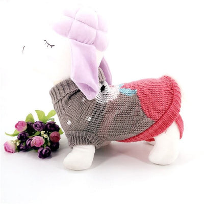 Suéter de Cuello Alto para Mascotas con Diseño de Copo de Nieve Navideño - Image 9