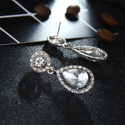 Aretes de Cristal con Ocho Corazones y Ocho Flechas - Image 10