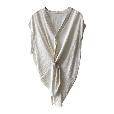 Chaleco Anudado Escote V para Mujer - Ajuste Slim Reductor - Image 6