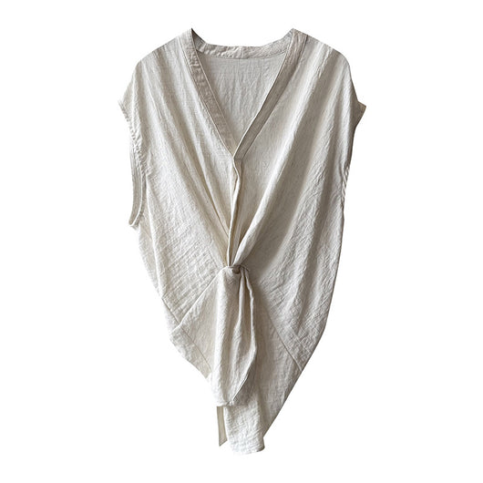 Chaleco Anudado Escote V para Mujer - Ajuste Slim Reductor - Image 6