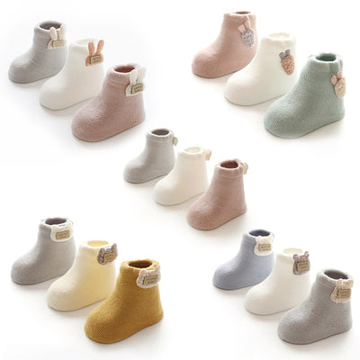 Calcetines para Bebé con Diseño de Rayas Retorcidas y Estampado Animado - Image 12