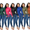 Blusa Cuello Alto Peplum en Cuero Genuino - Envío Gratis