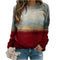 Sudadera Pullover con Estampado Degradado de Manga Larga
