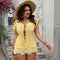 Blusa Casual Vacacional Estampada sin Mangas Cuello Redondo