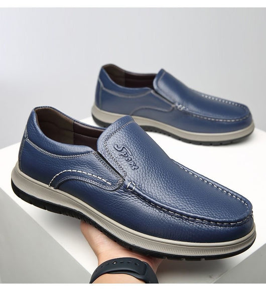 Zapatos Casuales de Cuero Impermeables y Ligeros para Hombre - Image 22