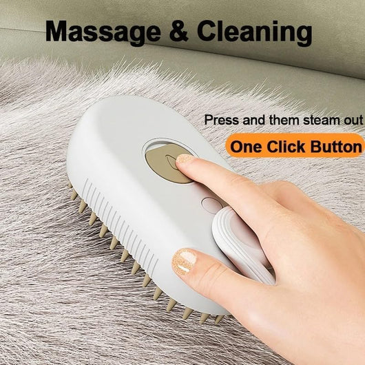 Cepillo Vaporizador 3 en 1 para Gatos - Deshedding Spa con Mango Plegable - Image 14