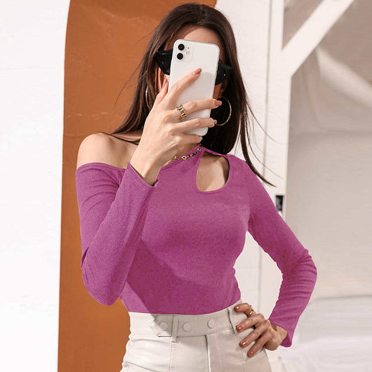 Blusa Casual de Manga Larga con Detalle Calado en la Cintura - Image 19