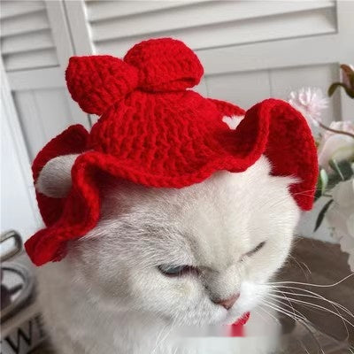 Gorro Tejido para Mascotas - Sombrero Divertido para Gatos y Perros - Image 24