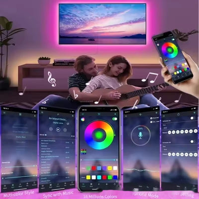 Tira LED RGB USB 5V con Control Bluetooth y App Móvil - Image 9