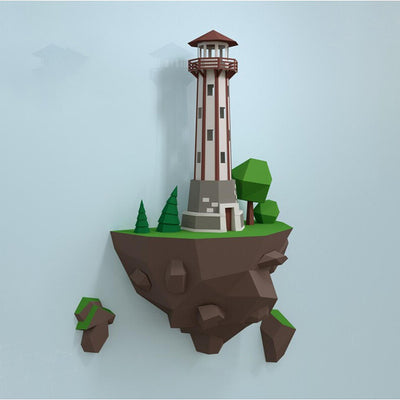 Faro de Isla 46cm - Modelo de Papel Decorativo para Pared - Image 7