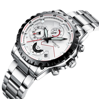 Reloj de Cuarzo NIBOSI Tres Esferas Seis Agujas - Diseño Deportivo Multifunción - Image 5