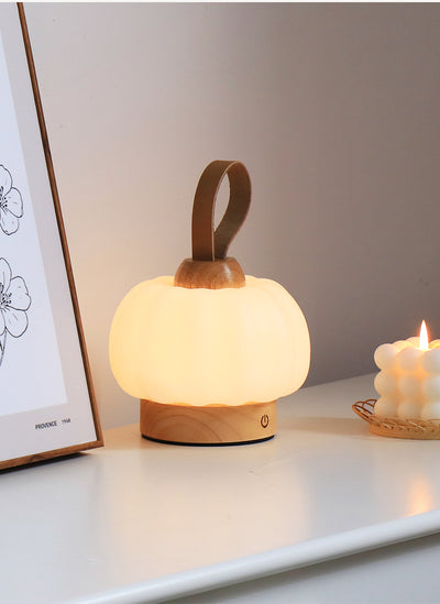 Lámpara Decorativa Calabaza Recargable - Luz LED Portátil - Image 3
