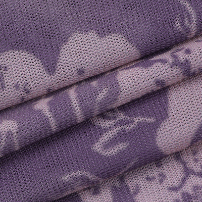 Camiseta sin Mangas Morada con Estampado y Escote Asimétrico - Image 4