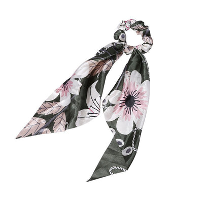 Pasador de Cabello con Estampado y Cintas Largas para Coletas y Moños - Image 5