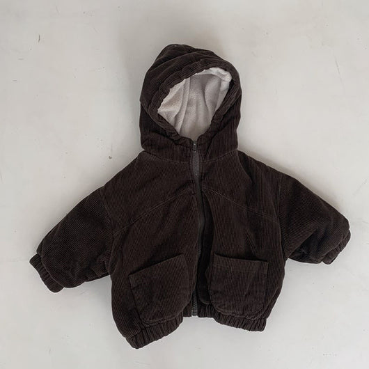 Cardigan de Pana Grueso Retro para Niño con Cierre de Cremallera - Image 5