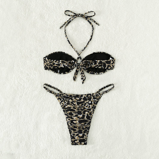 Bikini Deportivo Estampado Pantera Acero - Image 18