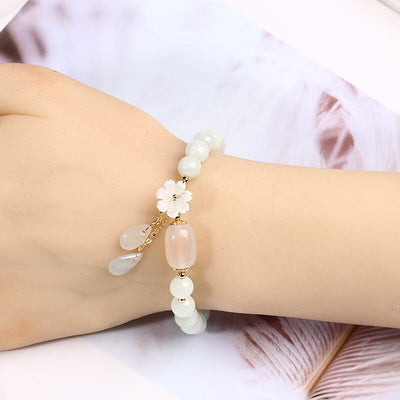 Pulsera de Jade Flor de Concha con Gota de Agua - Image 5
