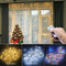 Cortina de Luces LED USB con Control Remoto para Ventanas - Decoración Navideña