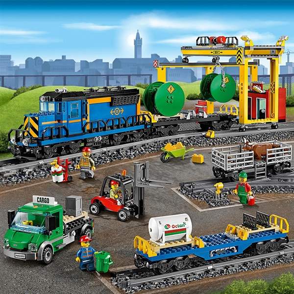 Puzzle Tren de Carga con Piezas Encajables