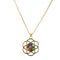 Collar Colgante de Piedra Energética Plata Oculta para Yoga