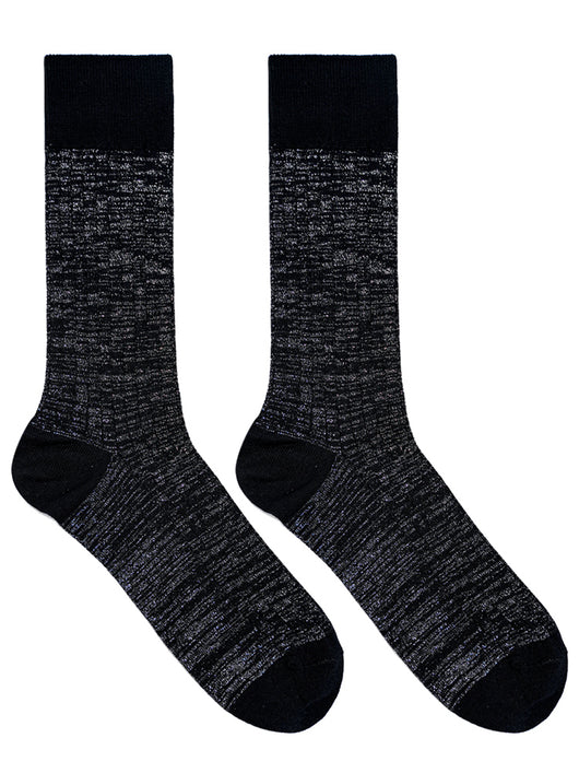 Calcetines Formales de Algodón Mercerizado con Hilo de Seda Plateada - Image 11