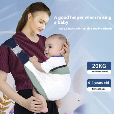Mochila Portabebé Ergonómica de Doble Ajuste con Soporte Lumbar
