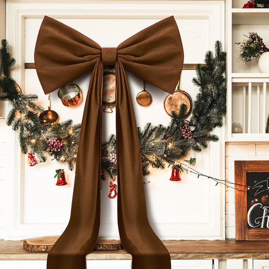 Moño Navideño de Terciopelo Oversized para el Hogar - Image 16
