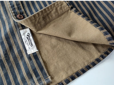 Camisa Casual de Algodón Vintage con Lavado Pesado para Hombre - Image 23