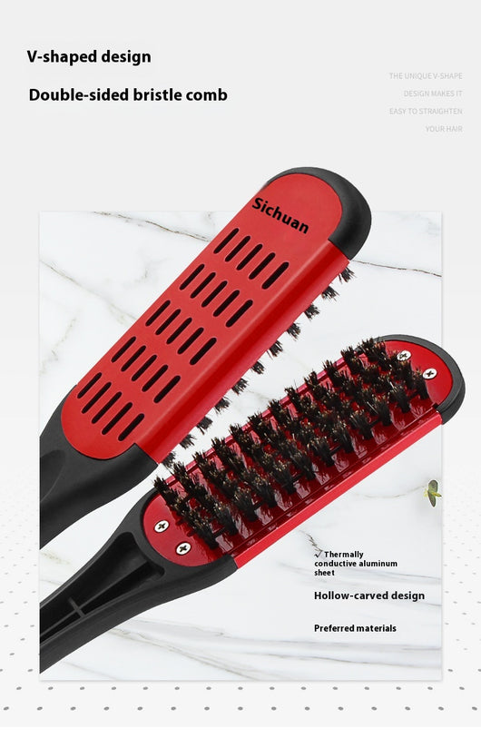 Peine Alisador en V con Pinzas - Peinado Profesional para Cabello Liso - Image 16