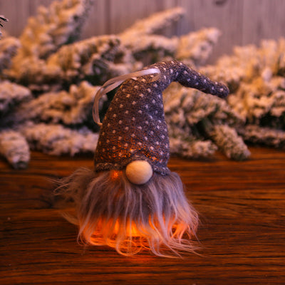 Gnomo Navideño Forestal con Luz LED - Adorno Colgante para Árbol - Image 8