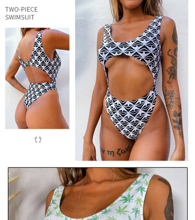Traje de Baño Elegante de Una Pieza con Detalles en Contraste - Image 17