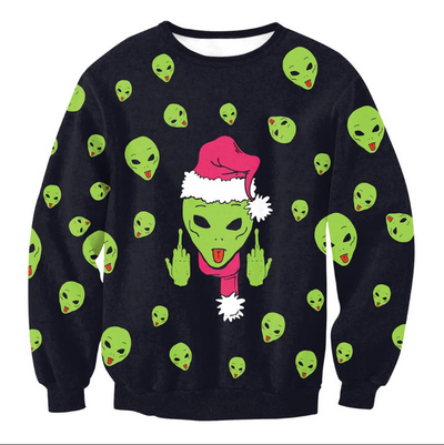 Suéter Navideño Divertido Santa Elfo Vacaciones para Hombre y Mujer - Image 12