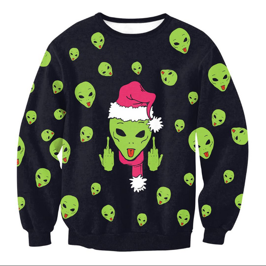 Suéter Navideño Divertido Santa Elfo Vacaciones para Hombre y Mujer - Image 12