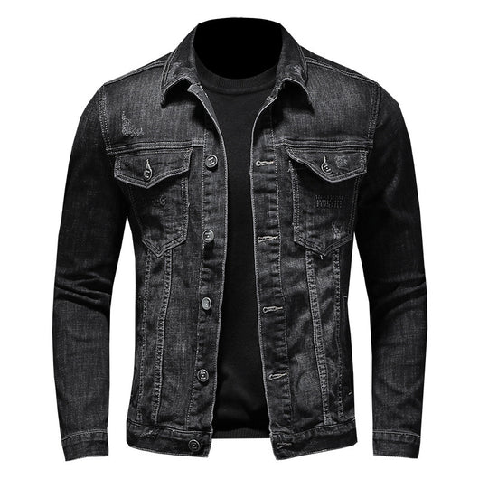 Camisa Denim Slim Fit Retro para Hombre - Image 5