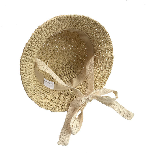 Sombrero Visera con Encaje - Protección Solar Elegante - Image 2