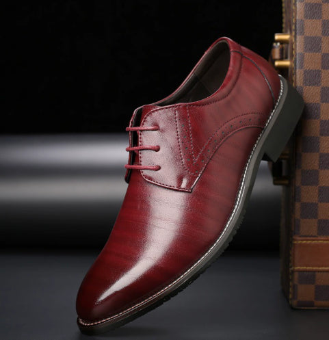 Zapatos Formales de Cuero con Cordones para Hombre Talla Grande - Image 10