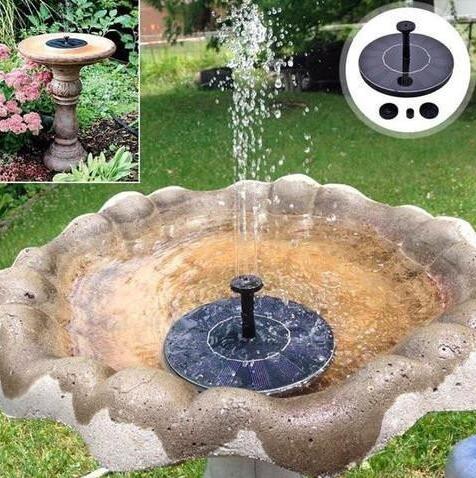 Fuente Solar Flotante de Mercurio para Jardín Miniatura