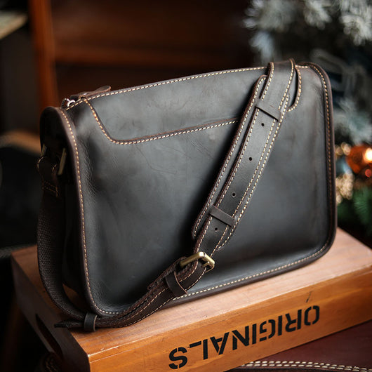 Bolsa Bandolera de Cuero Artesanal para Hombre - Image 10