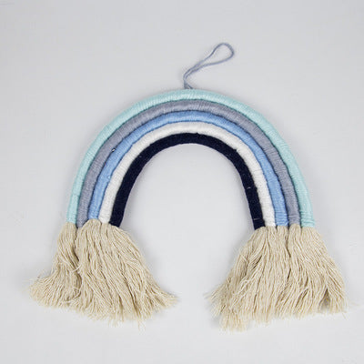 Tapiz Arcoíris Tejido a Mano con Borlas Decorativas - Image 32