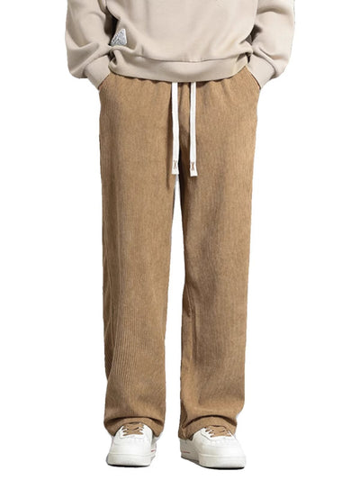 Pantalones Casuales Hombre Otoño Invierno - Corte Recto Pierna Ancha Moda Urbana - Image 19