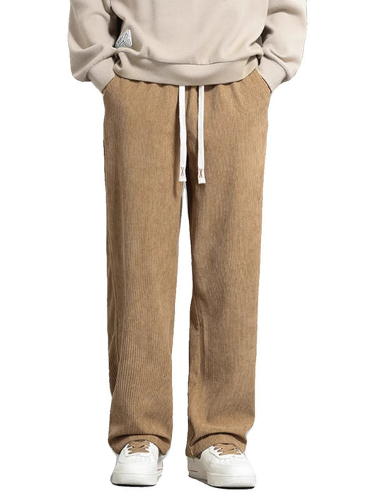 Pantalones Casuales Hombre Otoño Invierno - Corte Recto Pierna Ancha Moda Urbana - Image 19