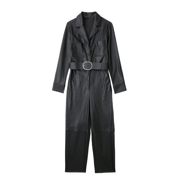 Cinturón de Cuero Sintético para Jumpsuit con Detalles Decorativos - Image 5