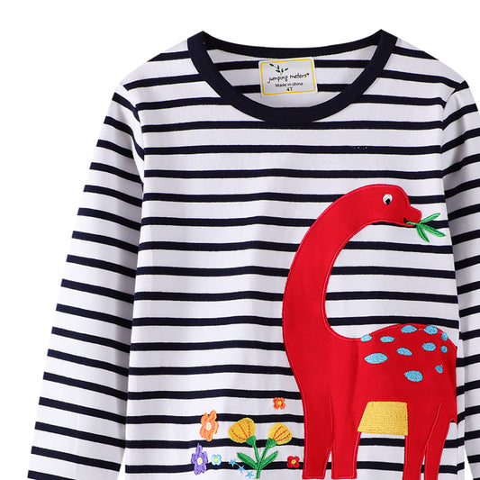 Camisa de Algodón Manga Larga para Niños y Niñas - Estilo Otoñal